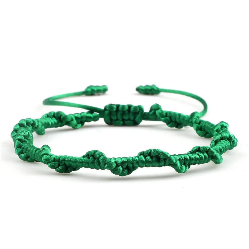 Handgemaakte gevlochten Braziliaanse armband groen