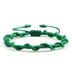 Handgemaakte gevlochten Braziliaanse armband groen