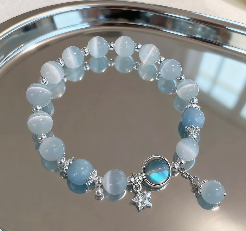 Hemelse armband met maansteen