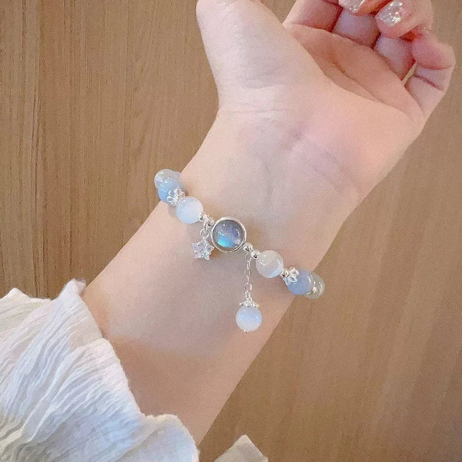 Hemelse armband met maansteen