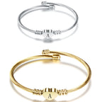 Hartarmband met initiaal 