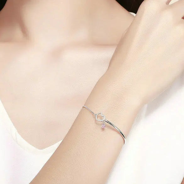 Bracelet coeur fantaisie