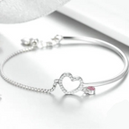 Bracelet coeur fantaisie