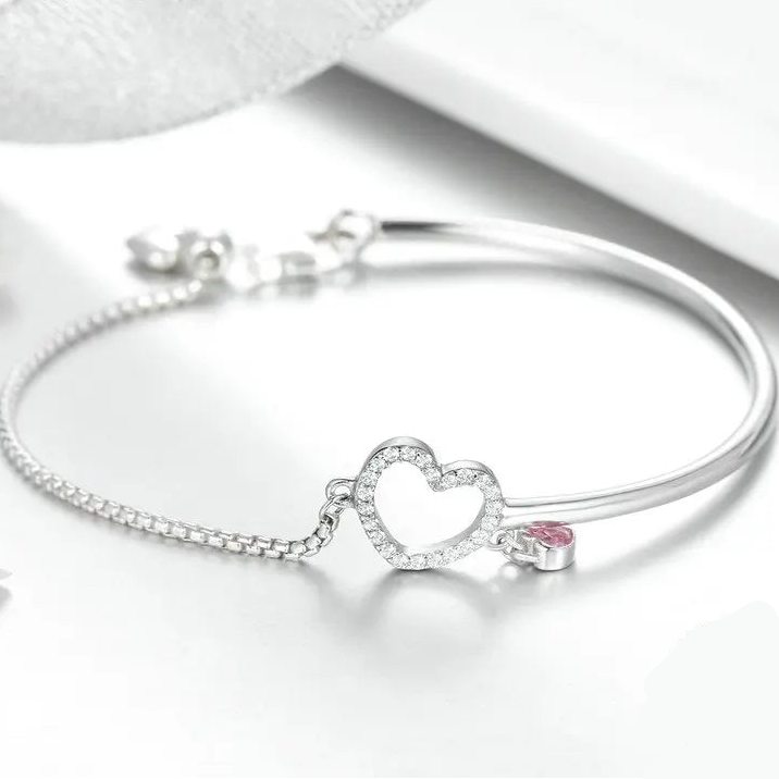 Bracelet coeur fantaisie