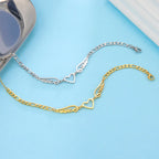 Armband hart en engelenvleugels