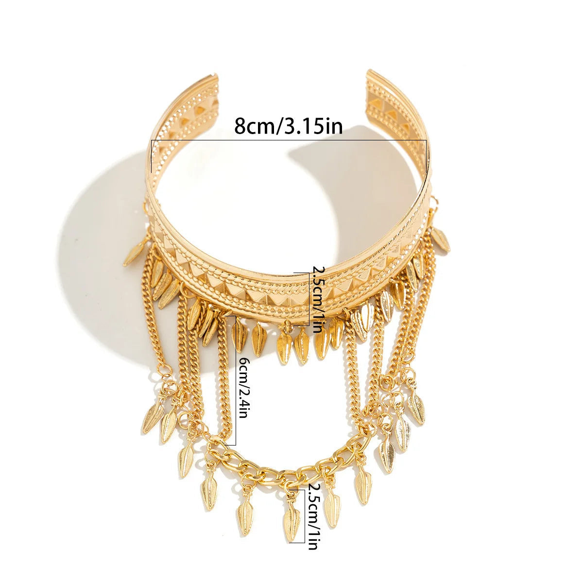 Dames bovenarmband met veren 