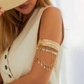 Dames bovenarmband met veren 