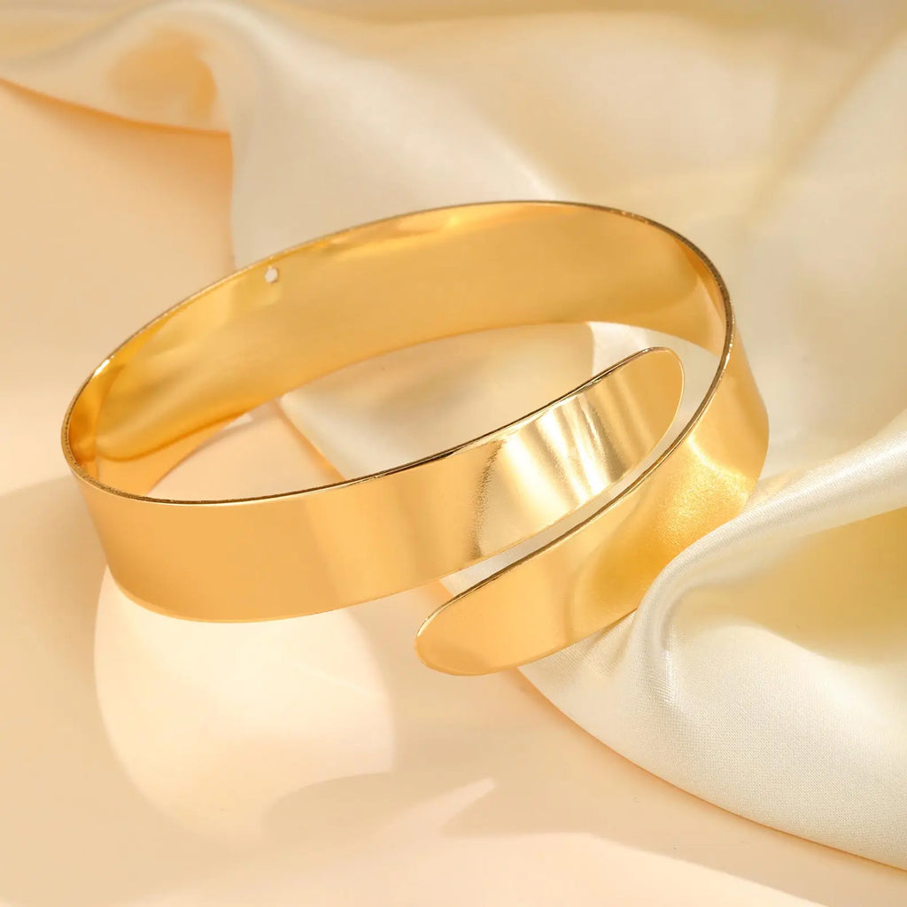 Gouden armband voor bovenarm voor dames - gouden bicepsketting