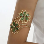 Armband voor vrouwen bloem - bicepsketting groen