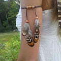 Armband voor bovenarm voor dames veer - bicepsketting