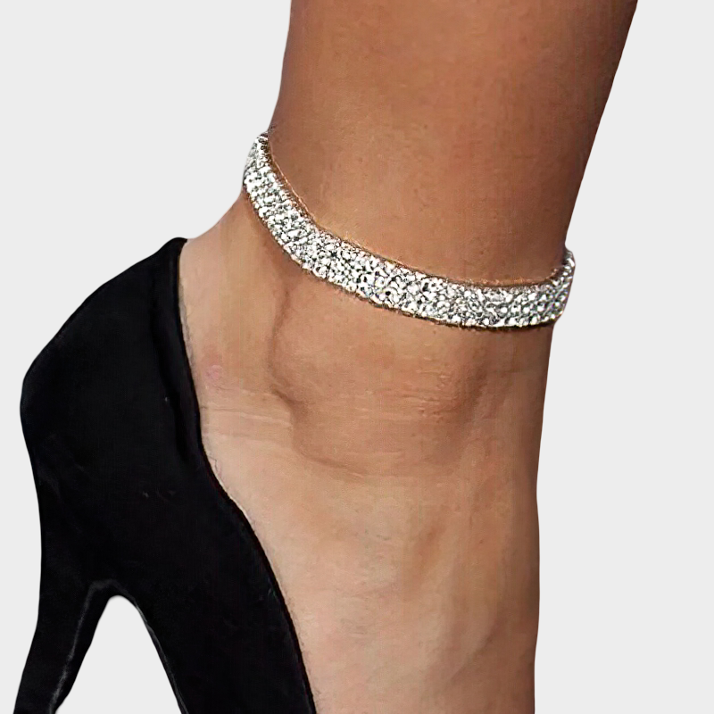 Enkelbandje met strass voor dames 