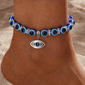 Bracelet de Cheville Oeil Bleu Femme