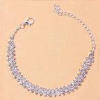 Enkelbandje met Zircon Goud Zilver voor Dames