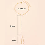 Bracelet de Main Bijou Chaîne Main & Doigt Femme