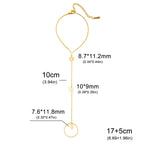 Hand- en vingerarmband met Joodse beschermingshangers Chai, <span data-glossary-id="etoile-de-david">Davidsster</span> en Fatma-hand <span data-glossary-id="etoile">ster</span> goud
