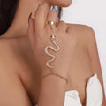 Slang Handarmband Dames Sieraad Hand- & Vingerketting goud