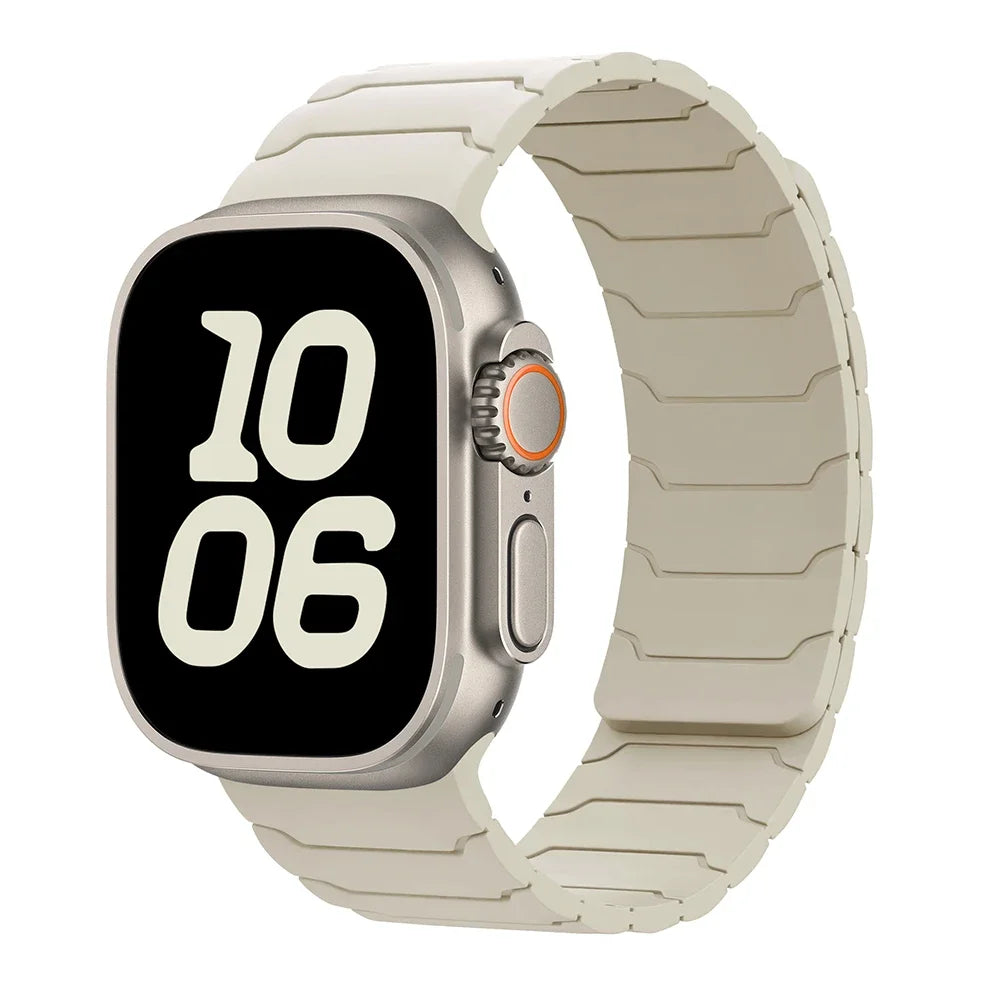 Magnetische vervangende band voor Apple Watch wit