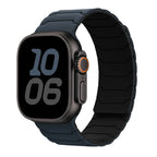 Magnetische vervangende band voor Apple Watch blauw zwart