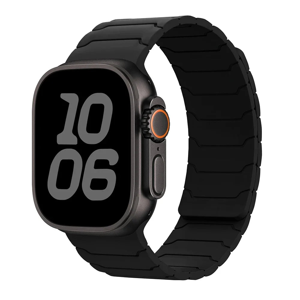 Magnetische vervangende band voor Apple Watch zwart