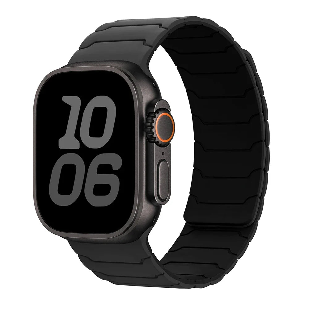 Magnetische vervangende band voor Apple Watch zwart