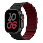 Magnetische vervangende band voor Apple Watch zwart rood