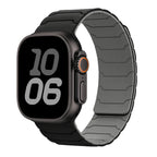 Magnetische vervangende band voor Apple Watch zwart grijs