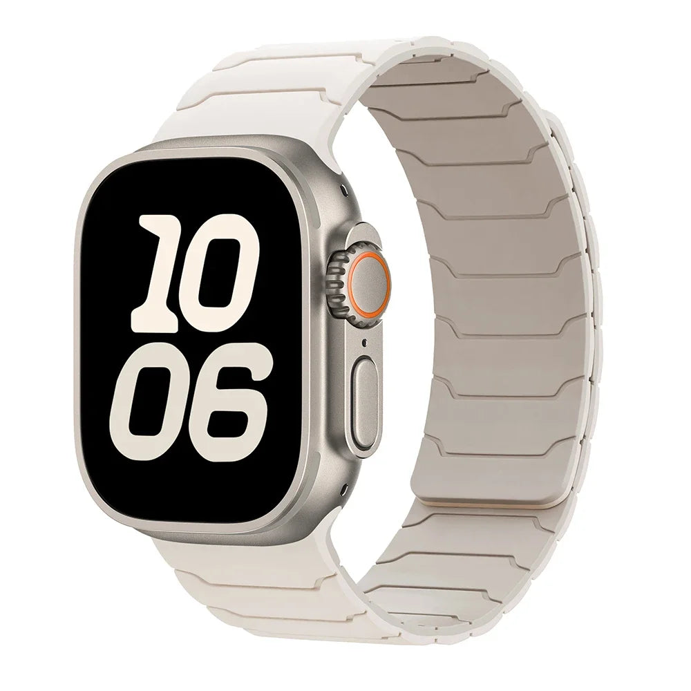 Magnetische vervangende band voor Apple Watch wit