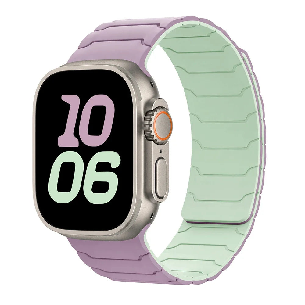 Magnetische vervangende band voor Apple Watch paars