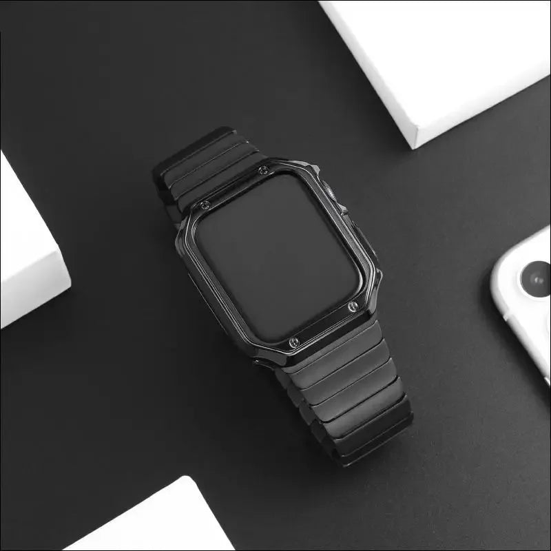 Vervangende roestvrijstalen band voor Apple Watch zwart