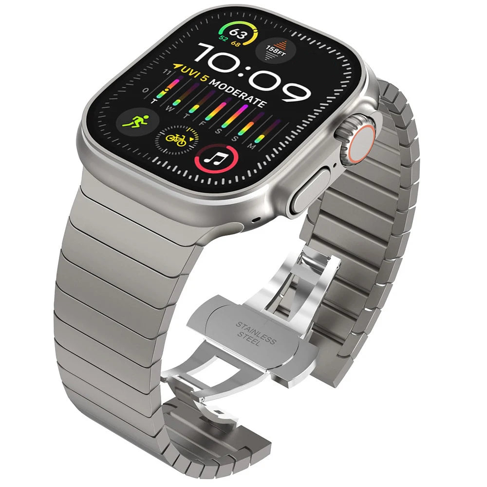Vervangende roestvrijstalen band voor Apple Watch zilver