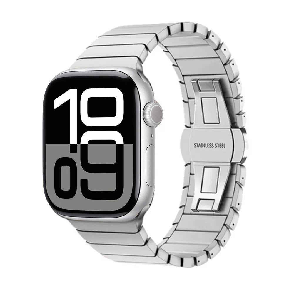 Vervangende roestvrijstalen band voor Apple Watch zilver