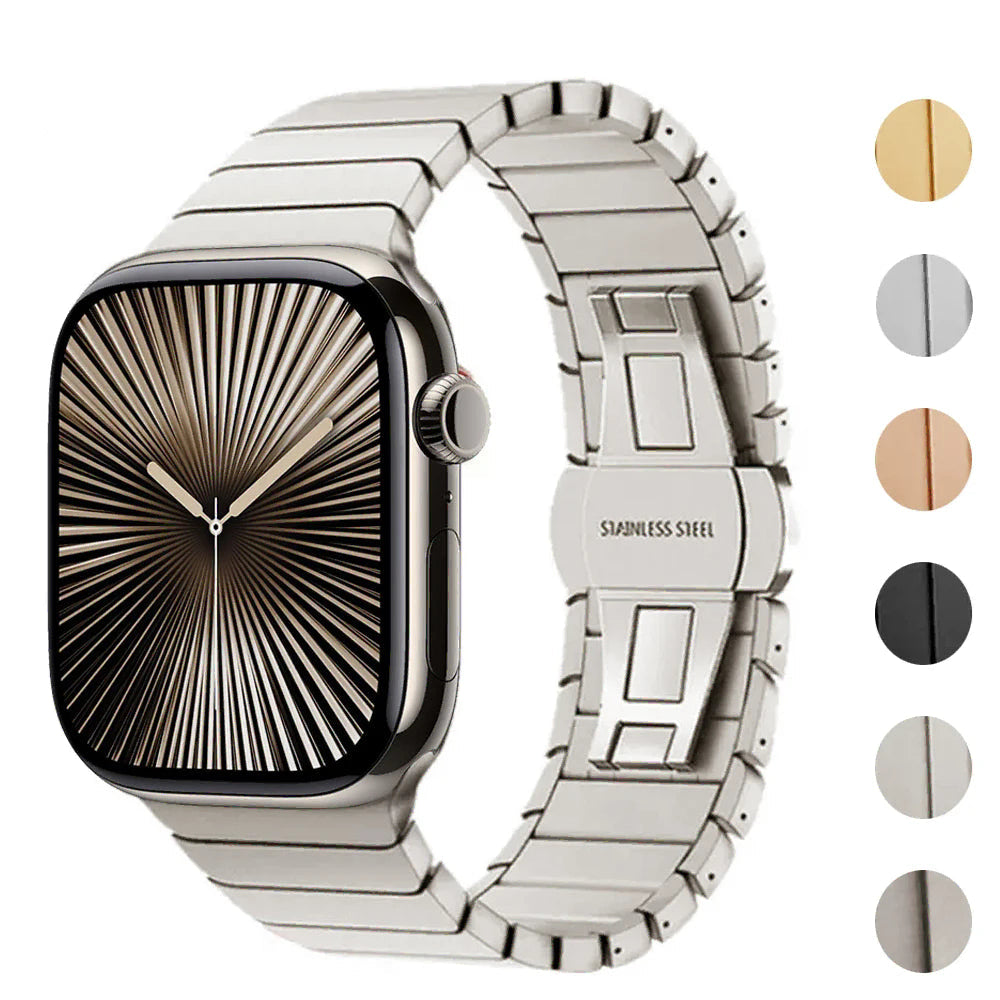 Vervangende roestvrijstalen band voor Apple Watch zilver