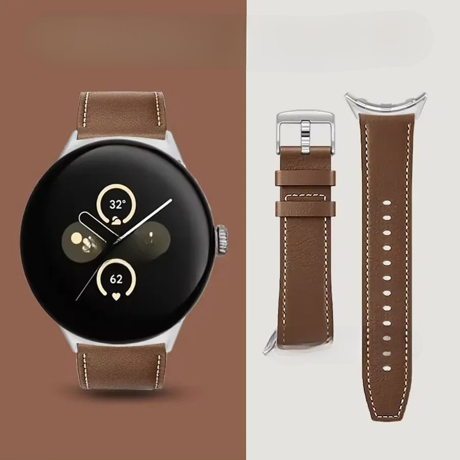 Vervangende leren band voor Google Pixel Watch 1, 2, 3, 4, 41mm, 45mm