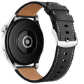 Zwarte vervangende leren band voor Google Pixel Watch 1, 2, 3, 4, 41mm, 45mm