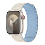 Magnetische vervangingsband voor Apple Watch wit blauw