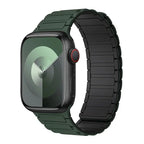 Magnetische vervangingsband voor Apple Watch groen zwart