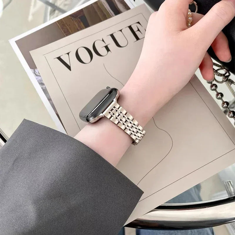 Vervangende band voor Apple Watch van roestvrij staal