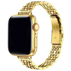 Vervangende band voor Apple Watch van goudkleurig roestvrij staal