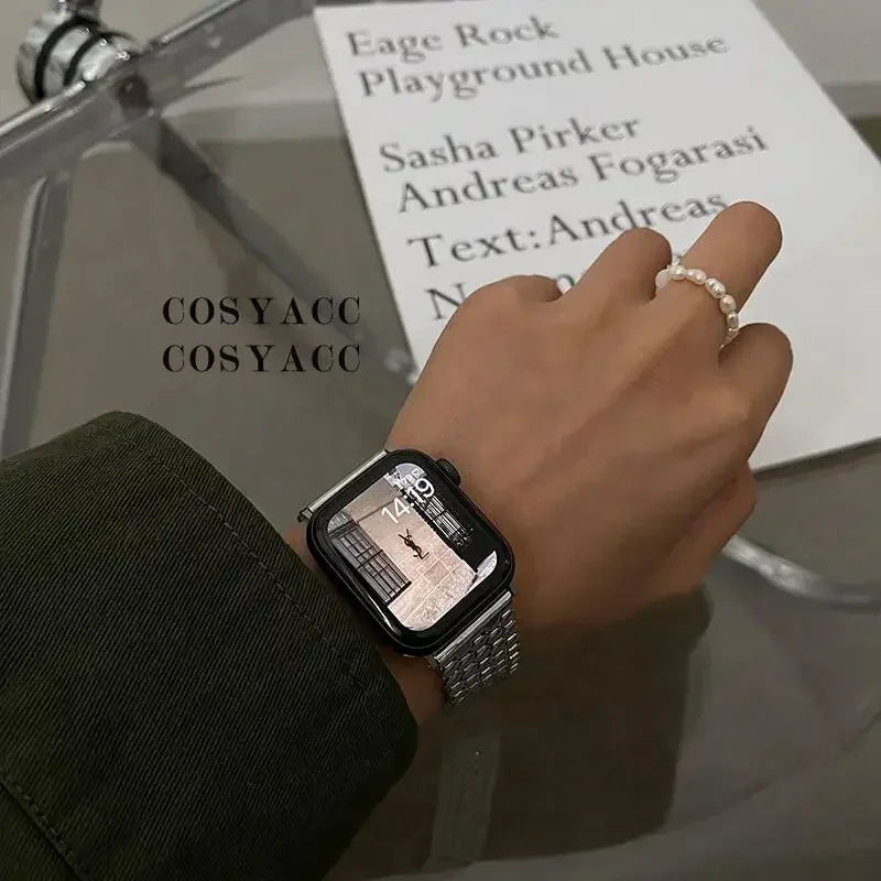 Vervangende band voor Apple Watch van roestvrij staal - voor dames 