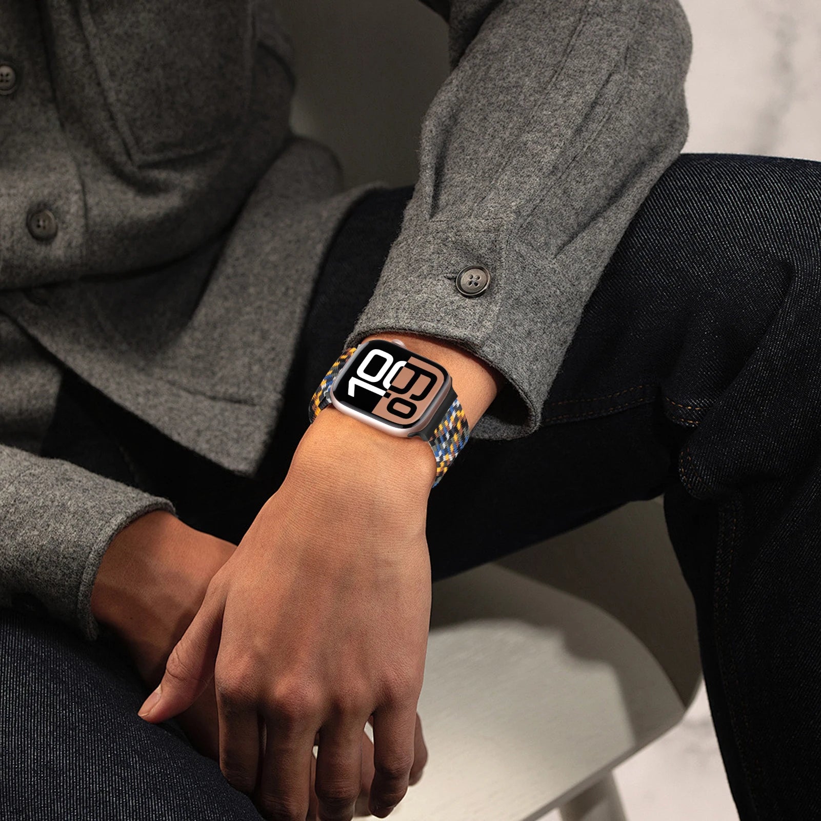 Vervangende band voor Apple Watch van parachutetouw 