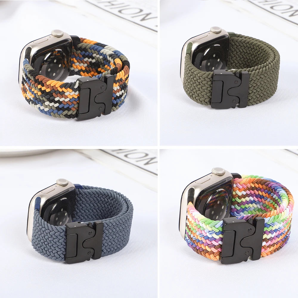 Vervangende band voor Apple Watch van parachutetouw 