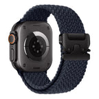 Vervangende band voor Apple Watch van nachtblauw parachutetouw