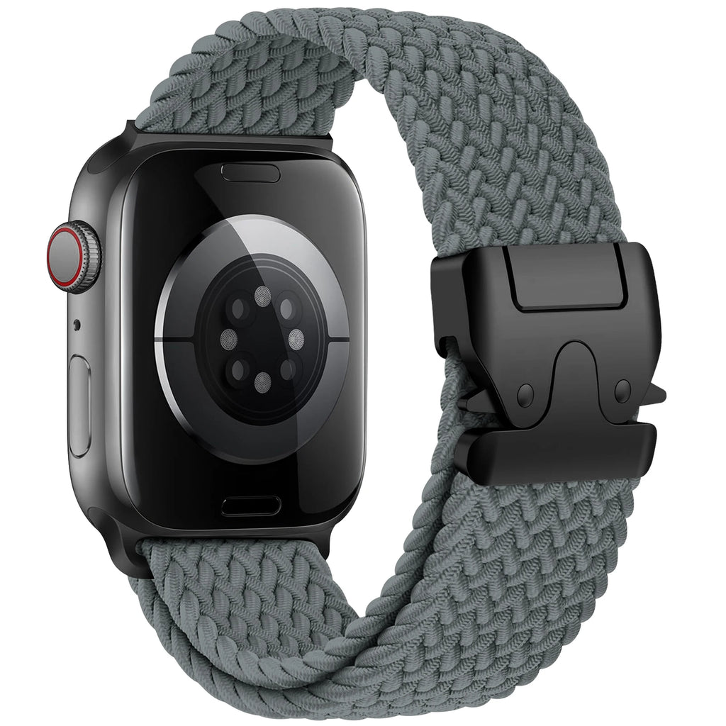 Vervangende band voor Apple Watch van grijs parachutetouw
