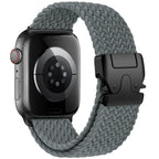 Vervangende band voor Apple Watch van grijs parachutetouw