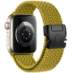 Vervangende band voor Apple Watch van geel parachutetouw