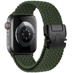 Vervangende band voor Apple Watch van groen parachutetouw