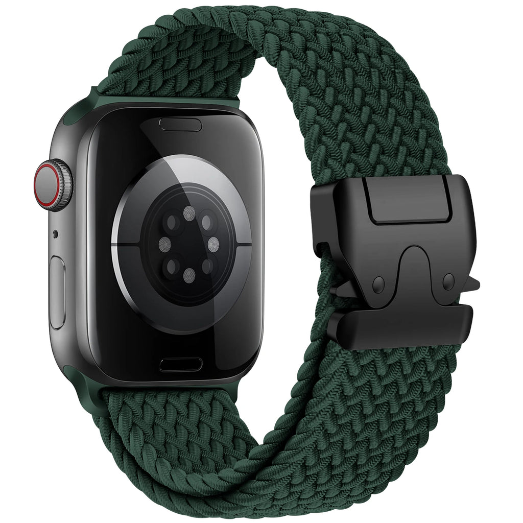 Vervangende band voor Apple Watch van groen parachutetouw