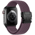 Vervangende band voor Apple Watch van paars parachutetouw