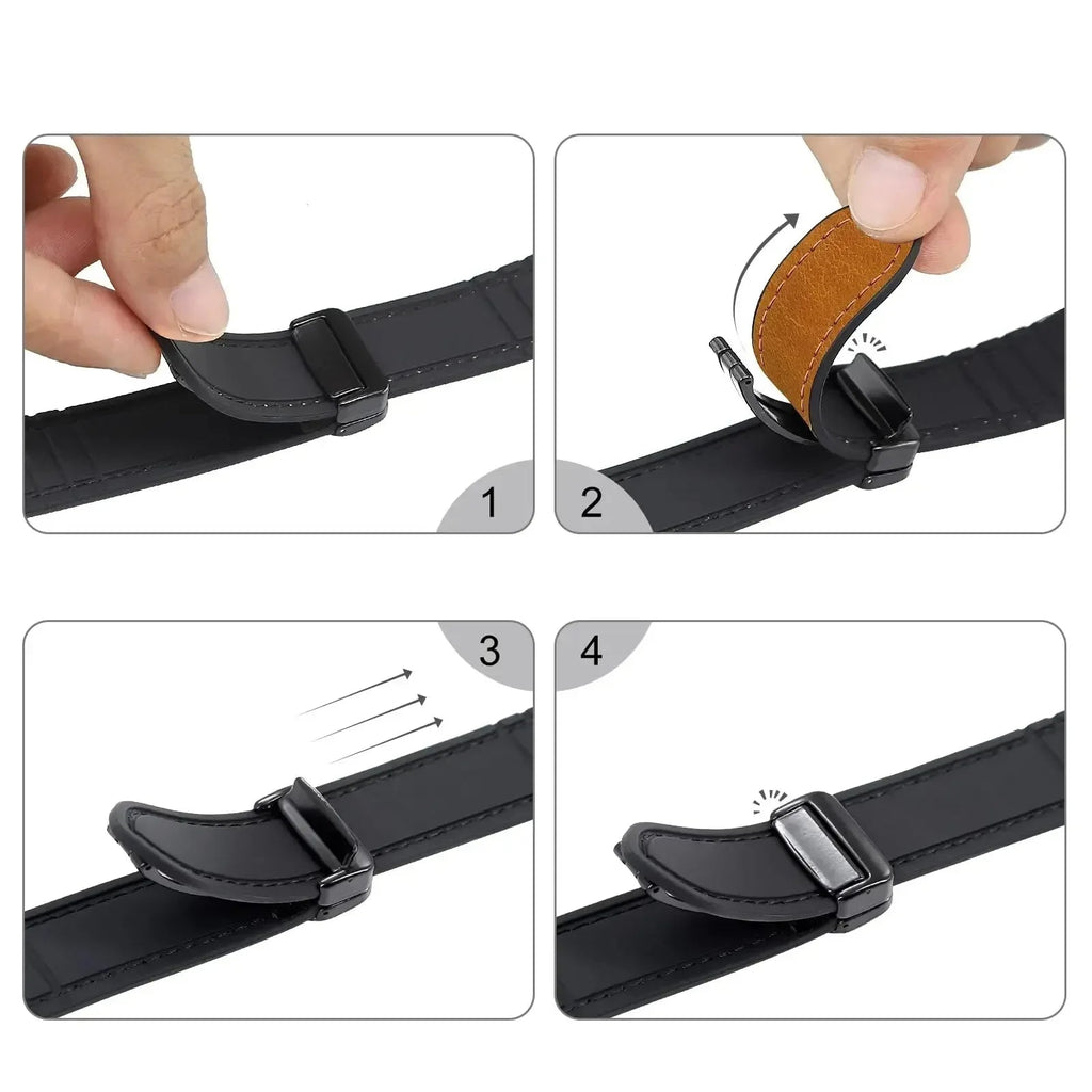 Vervangende band voor Apple Watch in leer 