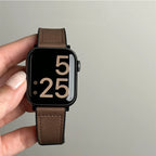 Vervangende band voor Apple Watch in bruin leer